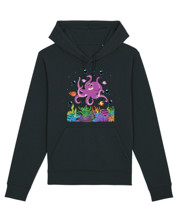 Happy Octopus Black