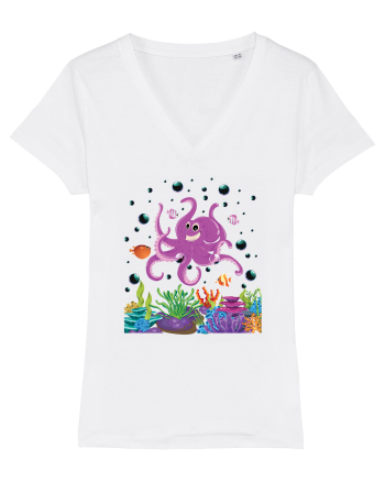Happy Octopus White