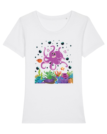 Happy Octopus White