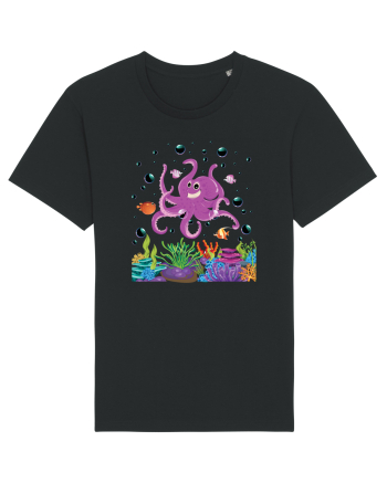 Happy Octopus Black