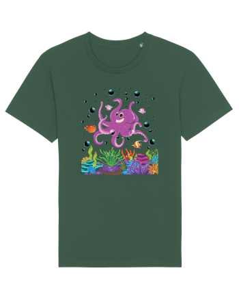 Happy Octopus Bottle Green