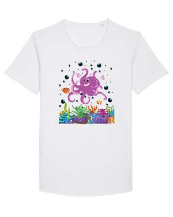 Happy Octopus White