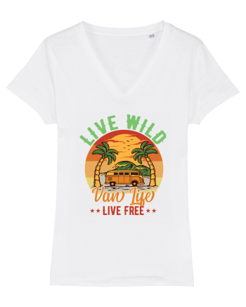 Live Wild Live Free White