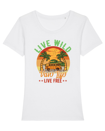 Live Wild Live Free White