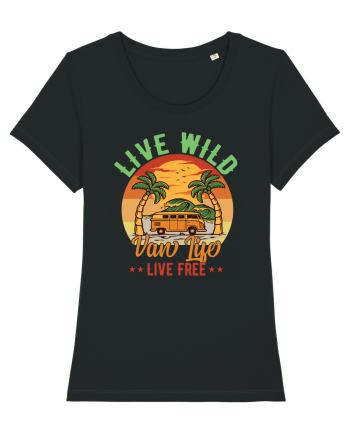 Live Wild Live Free Black