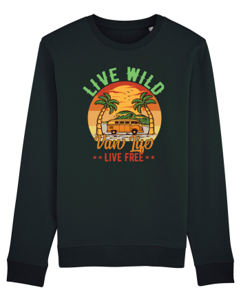 Live Wild Live Free Black