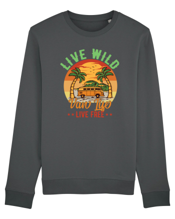 Live Wild Live Free Anthracite
