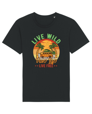 Live Wild Live Free Black