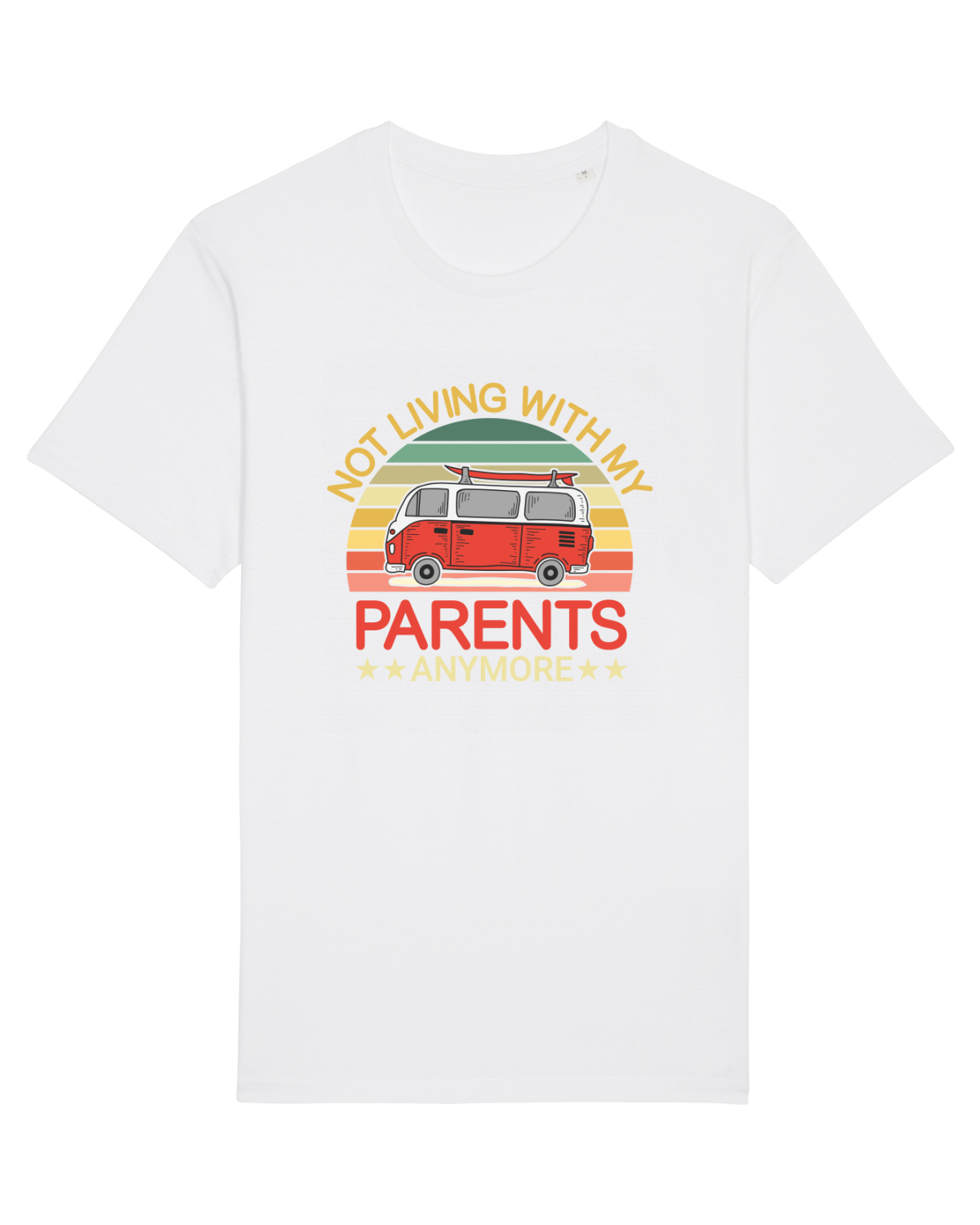 Tricou mânecă scurtă Unisex Rocker White