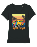 Super Surfer Tricou mânecă scurtă guler larg fitted Damă Expresser