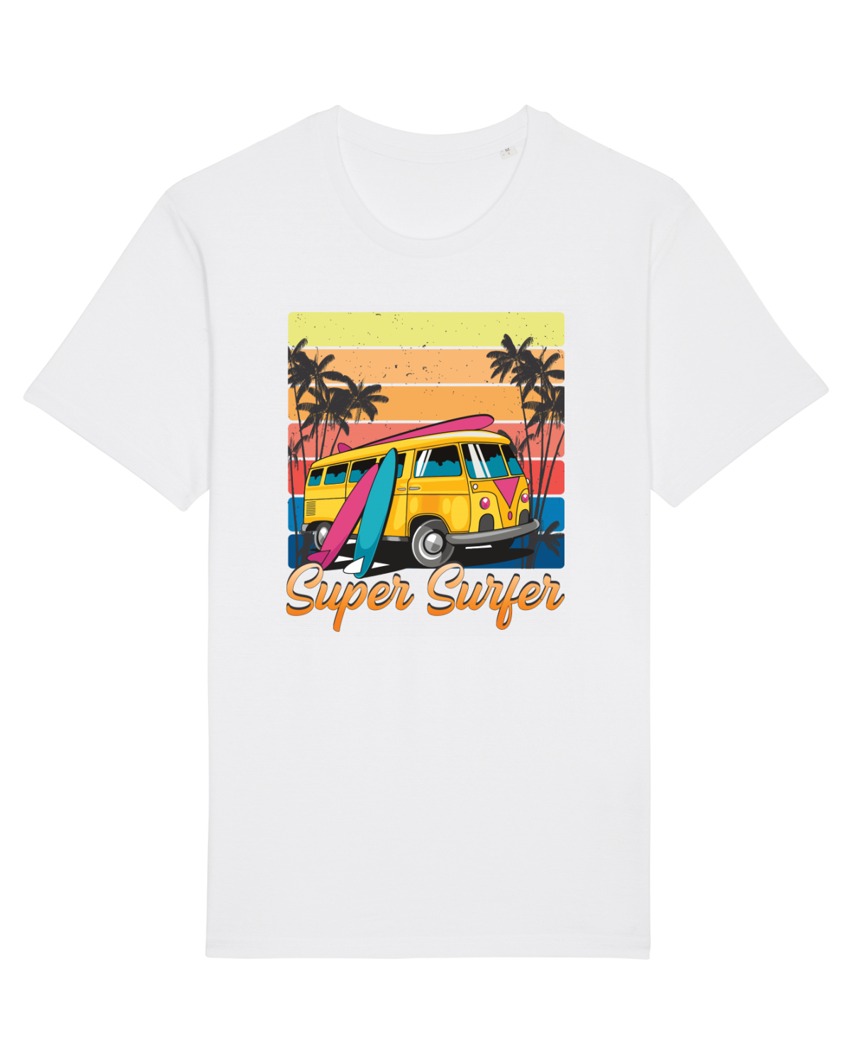 Tricou mânecă scurtă Unisex Rocker White