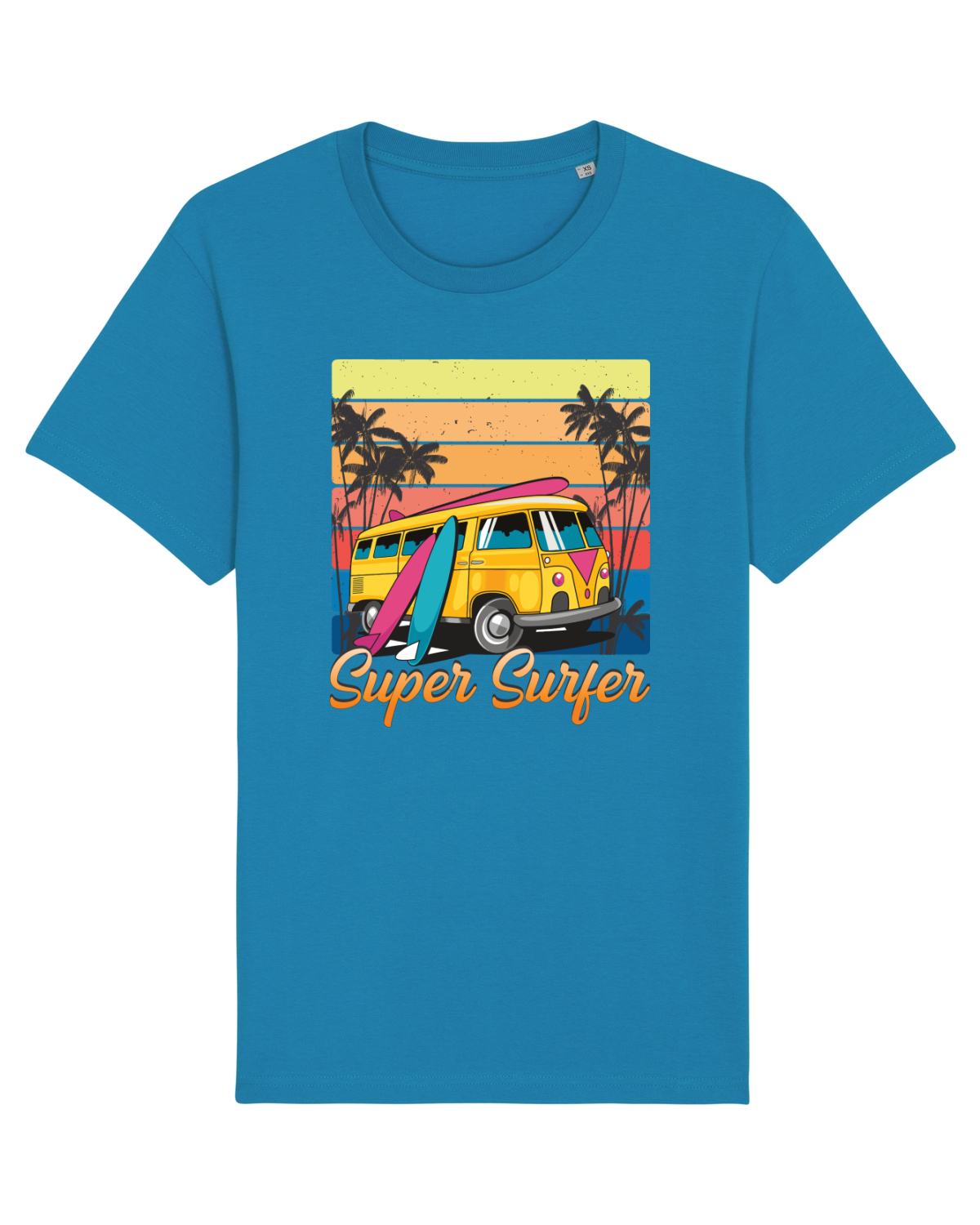 Tricou mânecă scurtă Unisex Rocker Azur