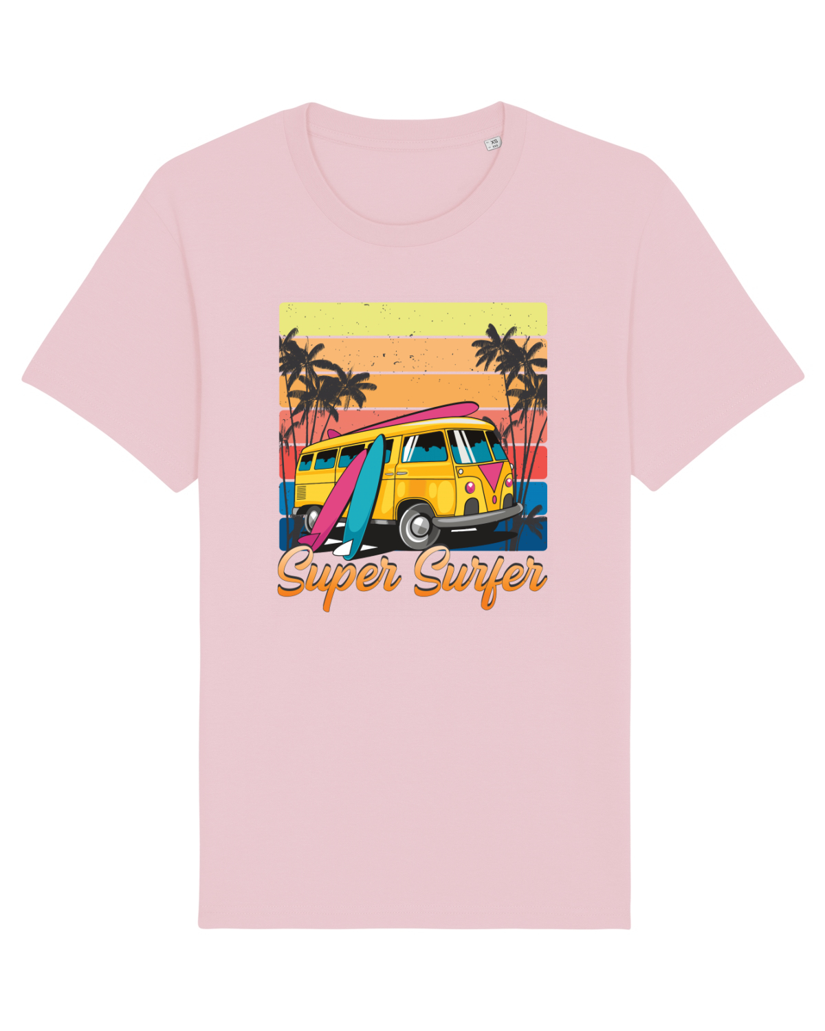 Tricou mânecă scurtă Unisex Rocker Cotton Pink