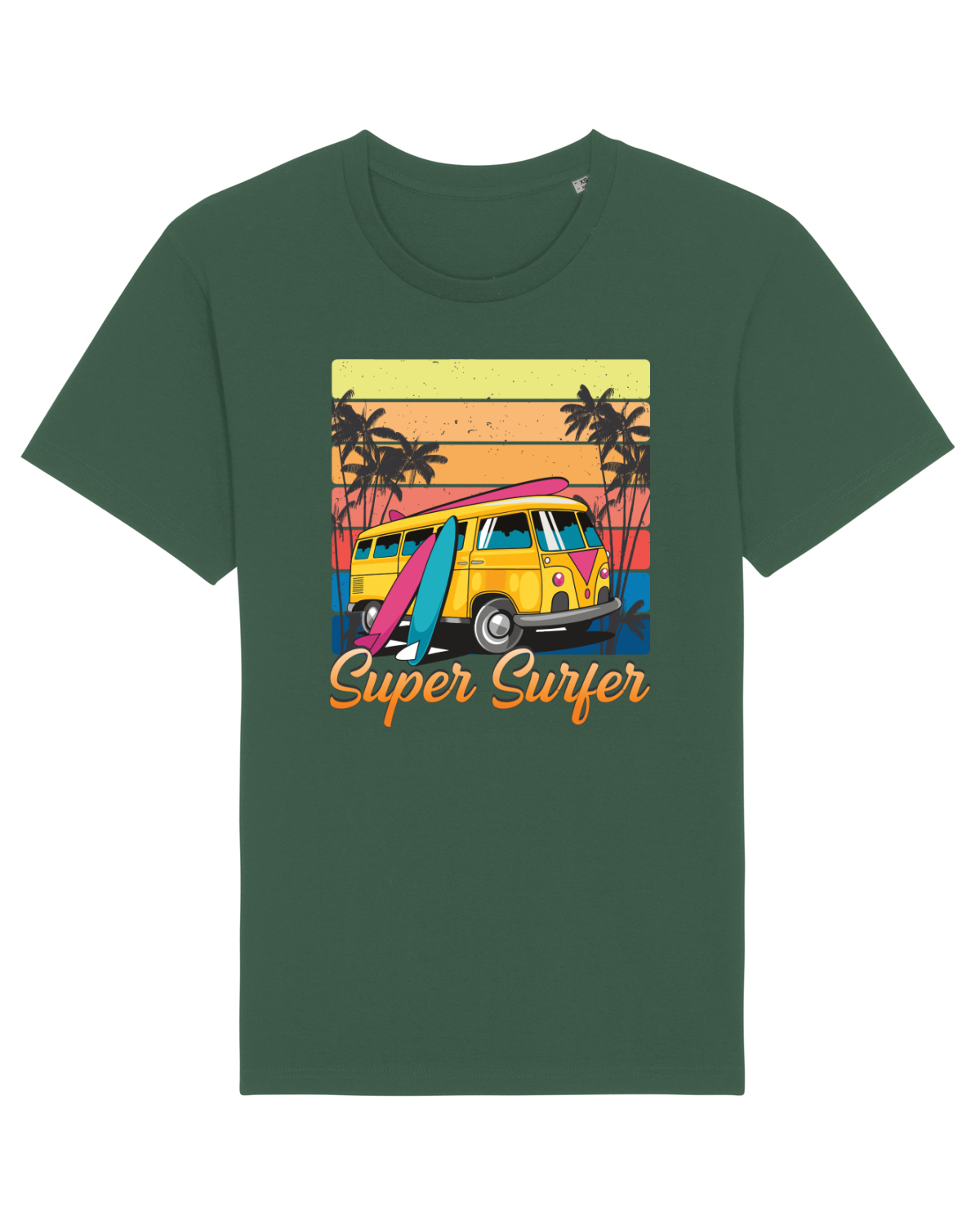 Tricou mânecă scurtă Unisex Rocker Bottle Green