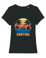 Surfing Tricou mânecă scurtă guler larg fitted Damă Expresser