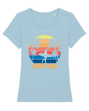 Surfing Sky Blue