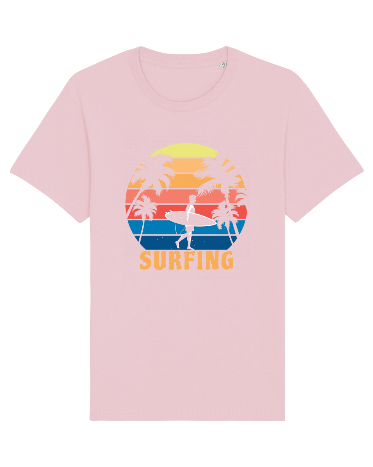 Tricou mânecă scurtă Unisex Rocker Cotton Pink