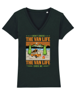 The Van Life Tricou mânecă scurtă guler V Damă Evoker