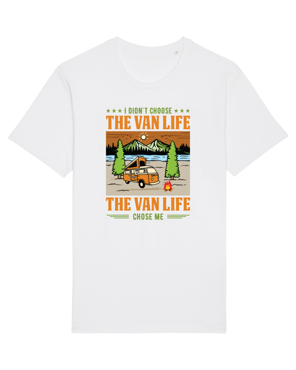 Tricou mânecă scurtă Unisex Rocker White