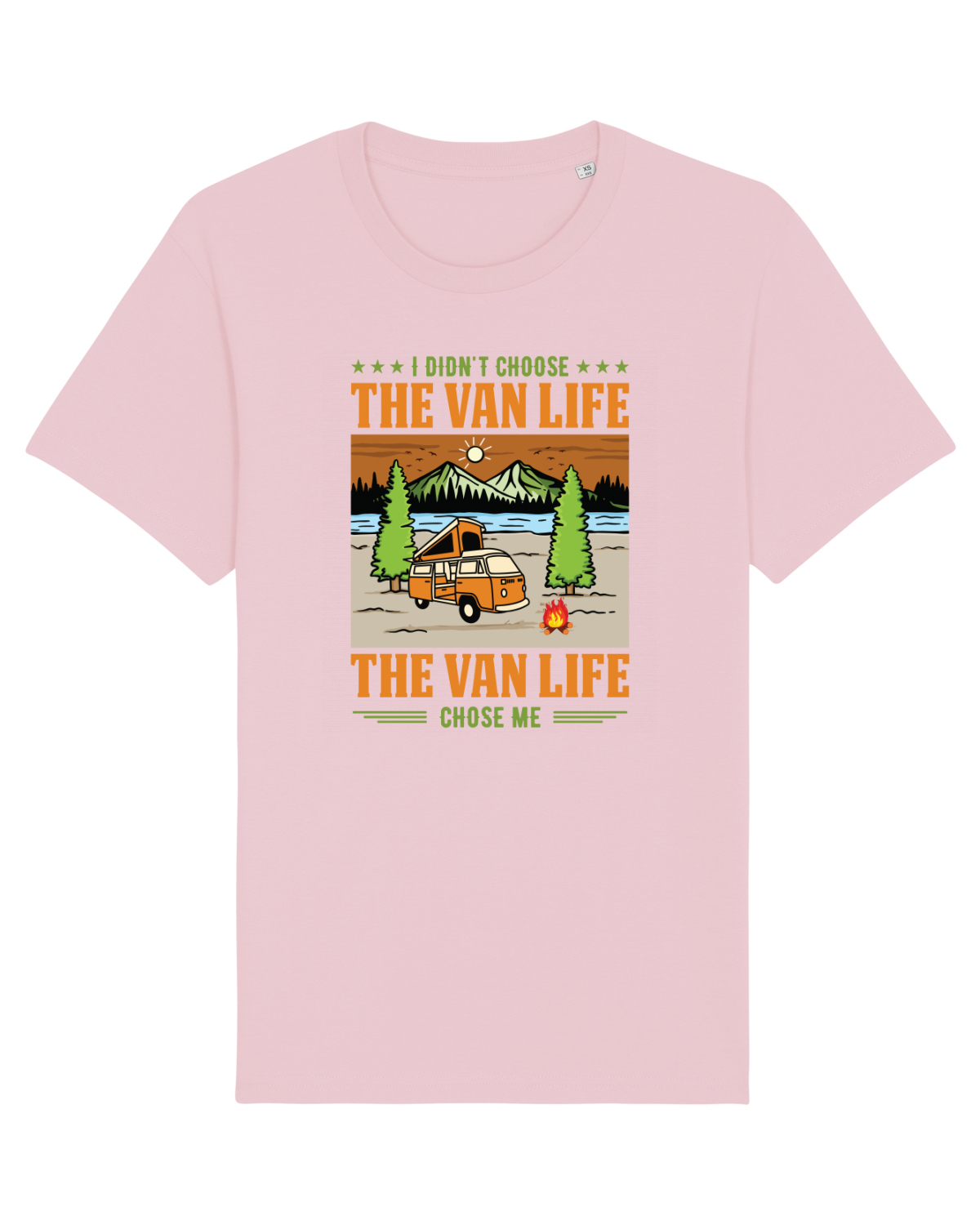 Tricou mânecă scurtă Unisex Rocker Cotton Pink