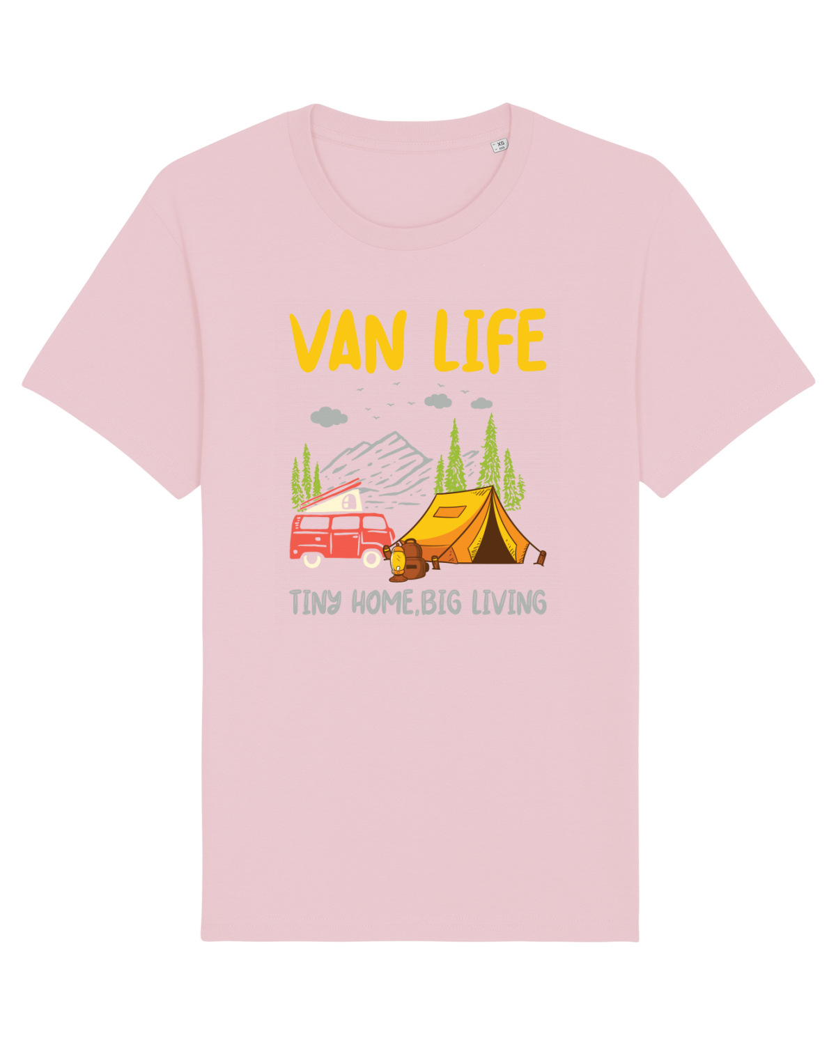 Tricou mânecă scurtă Unisex Rocker Cotton Pink