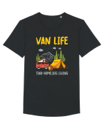 Tiny Home Big Living Tricou mânecă scurtă guler larg Bărbat Skater