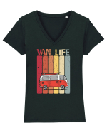 Van Life Tricou mânecă scurtă guler V Damă Evoker