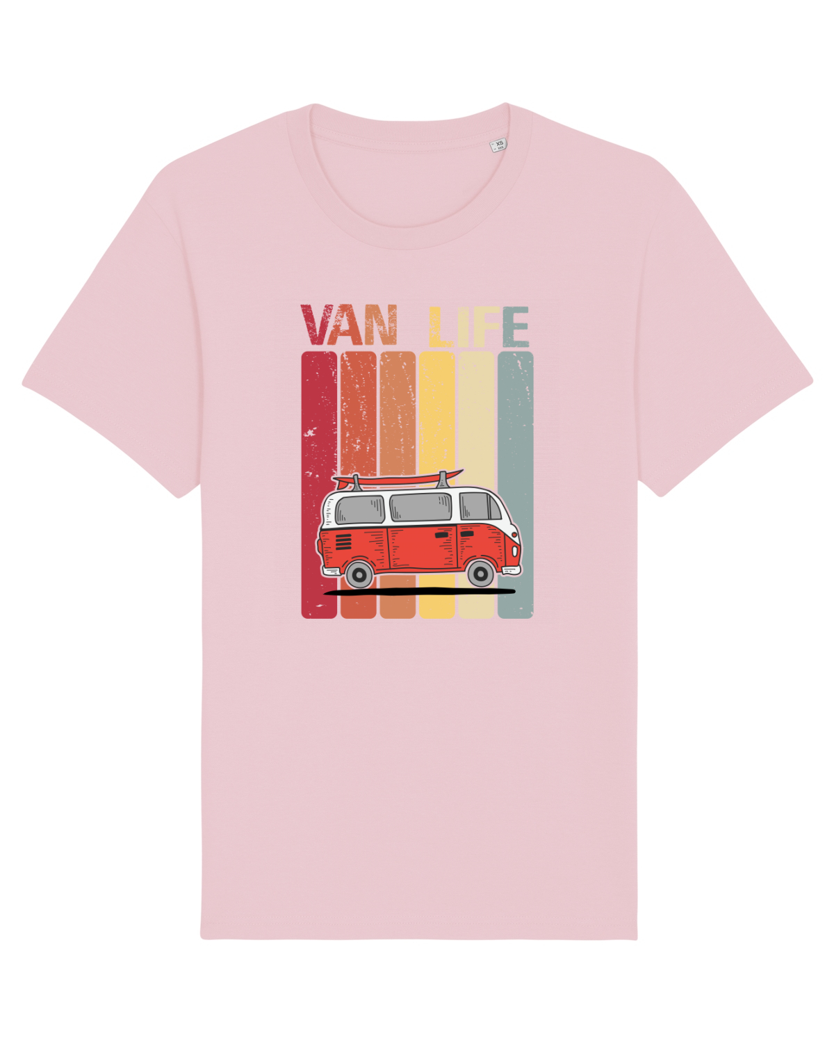 Tricou mânecă scurtă Unisex Rocker Cotton Pink