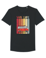 Van Life Tricou mânecă scurtă guler larg Bărbat Skater