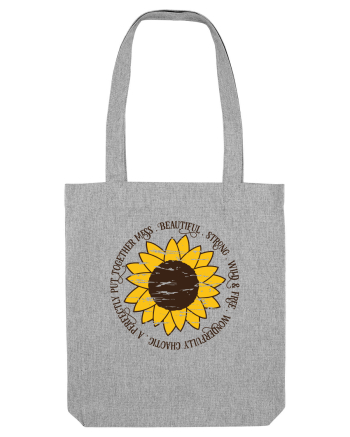 Beautiful Wild Strong Sunflower Heather Grey