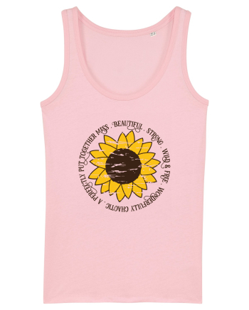 Beautiful Wild Strong Sunflower Cotton Pink