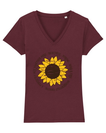 Beautiful Wild Strong Sunflower Burgundy