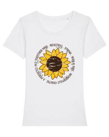 Beautiful Wild Strong Sunflower White