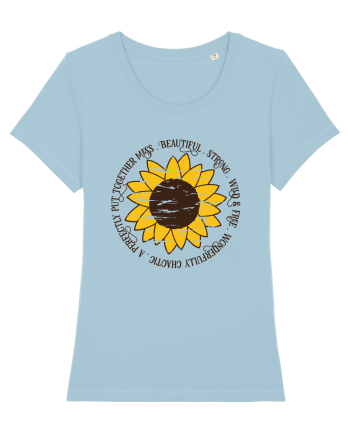 Beautiful Wild Strong Sunflower Sky Blue