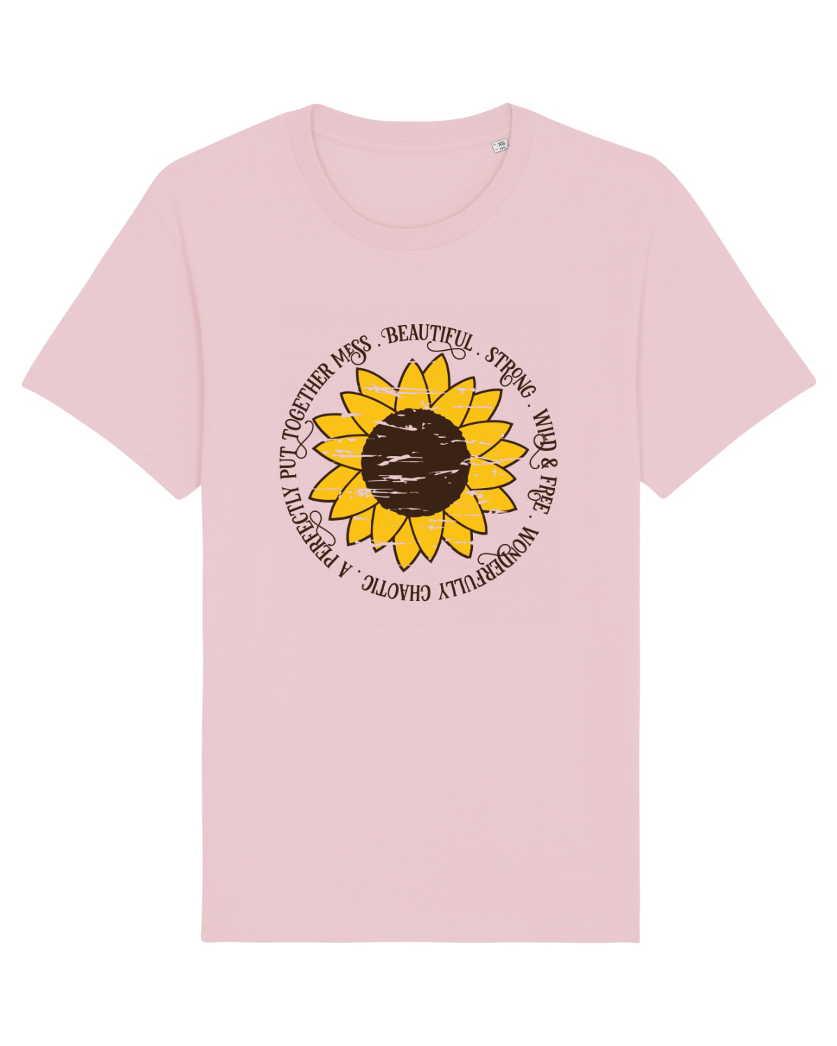 Tricou mânecă scurtă Unisex Rocker Cotton Pink