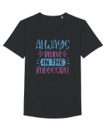 Always Believe In The Impossible Tricou mânecă scurtă guler larg Bărbat Skater
