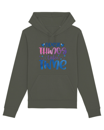 Great Thinks Take Time Khaki