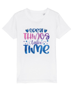 Great Thinks Take Time Tricou mânecă scurtă  Copii Mini Creator