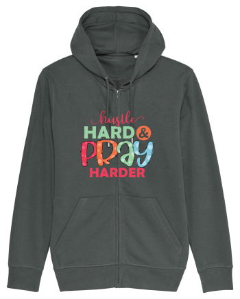 Hustle Hard Pray Harder Anthracite