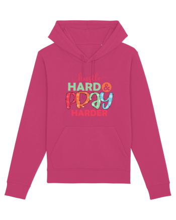 Hustle Hard Pray Harder Raspberry