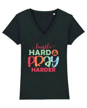 Hustle Hard Pray Harder Black