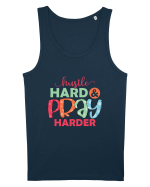 Hustle Hard Pray Harder Maiou Bărbat Runs