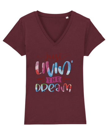 Just Livin' The Dream Burgundy