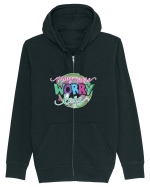Pray More Worry Less Hanorac cu fermoar Unisex Connector