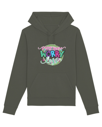Pray More Worry Less Khaki
