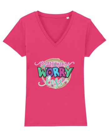 Pray More Worry Less Raspberry