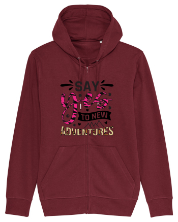 Say Yes To New Adventures Burgundy