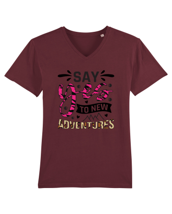 Say Yes To New Adventures Burgundy