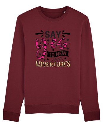 Say Yes To New Adventures Burgundy