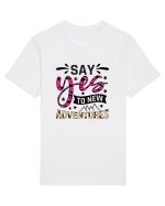 Say Yes To New Adventures Tricou mânecă scurtă Unisex Rocker
